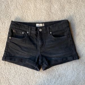 Black Denim Shorts